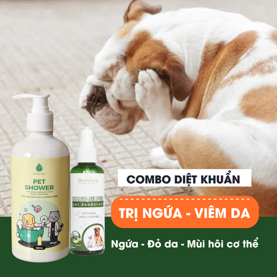 Combo Diệt khuẩn - dưỡng lông, giảm ngứa da