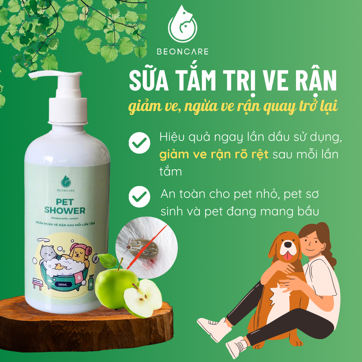 Sữa tắm phòng - trị ve rận