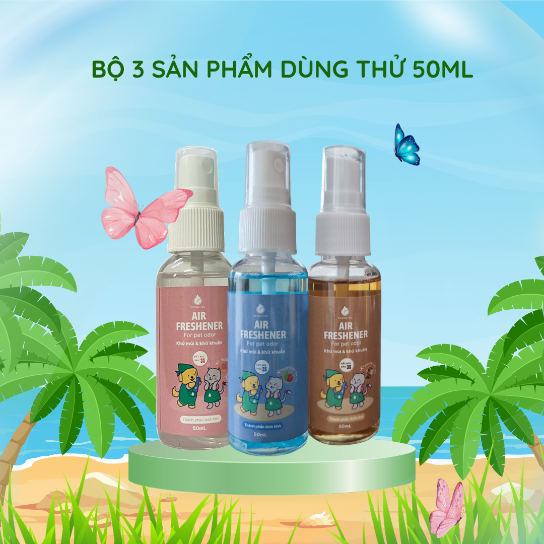 Combo 3 chai xịt khử mùi chó mèo chai 50ml