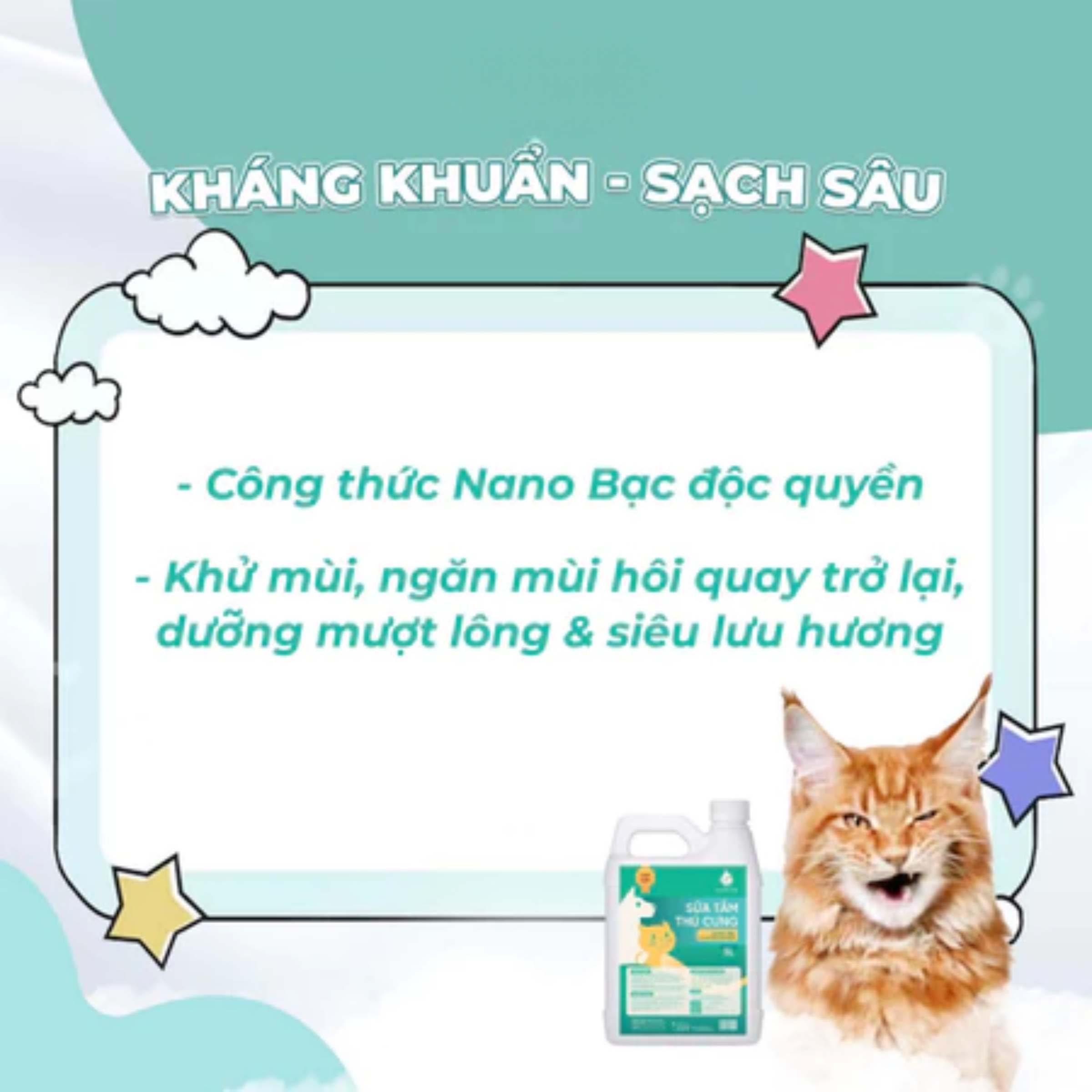 Can 5L Sữa tắm chó mèo Cao Cấp